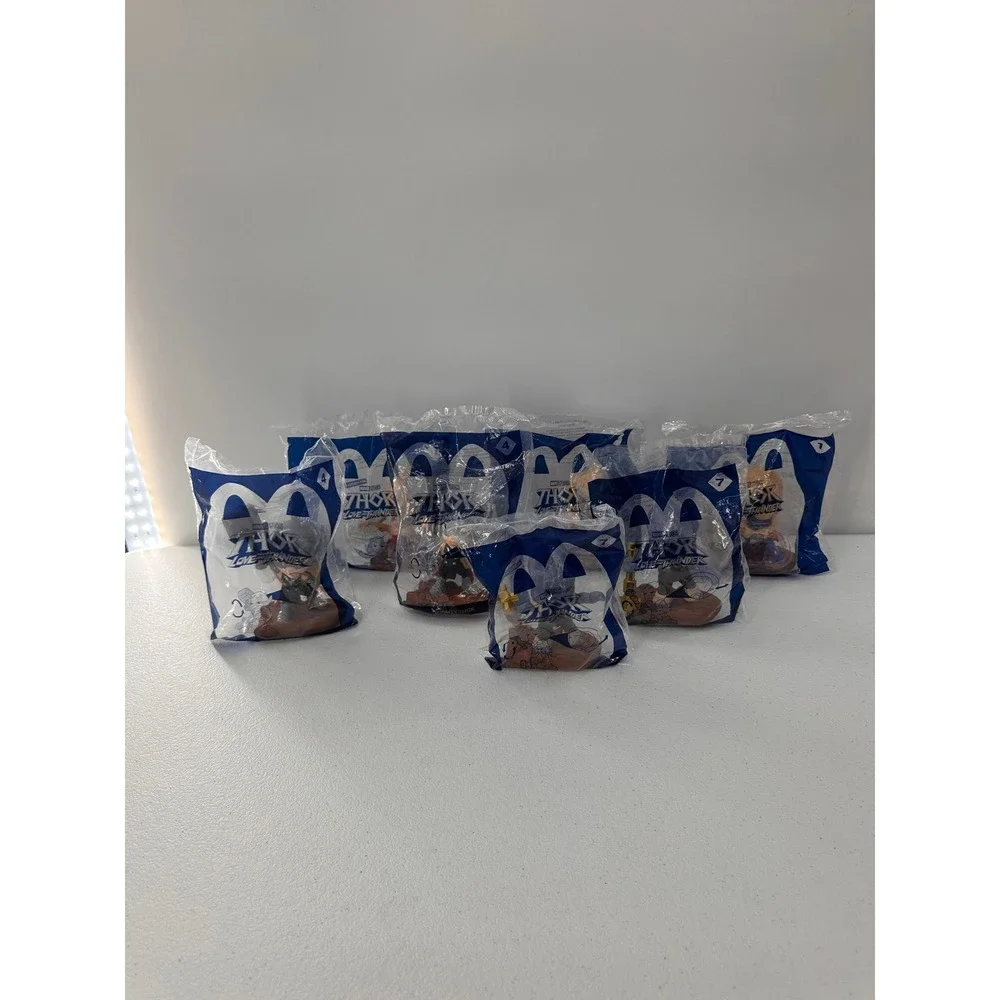 McDonalds Thor Love and Thunder Happy Meal Toys Lot 7 Marvel Figures New Sealed